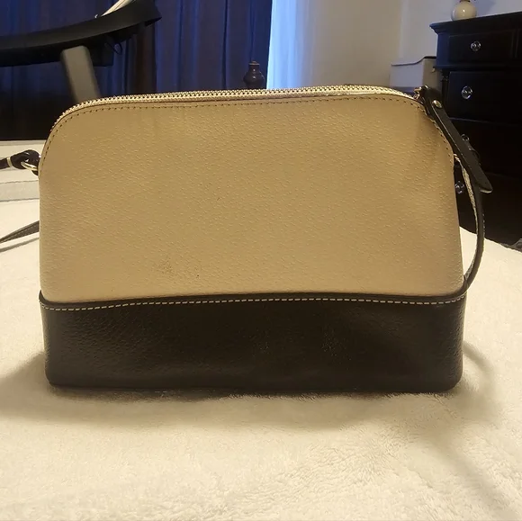 KATE SPADE NEW YORK Crossbody Shoulder  Black and Cream Handbag Purse. - Picture 3 of 11